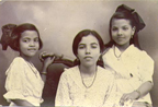 Connie with mother and sister